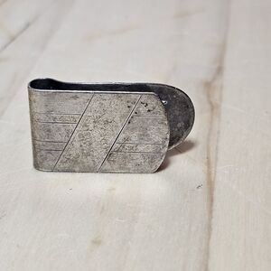 Vintage Simmons Sterling Silver Money Clip Small 1.5 In × .75 In Weighs 7 Grams